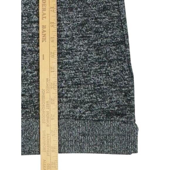 Gap Sweater Size Medium Marled Dark Gray‎ Cowl Neck Stretchy Ribbed Trim - Picture 6 of 8